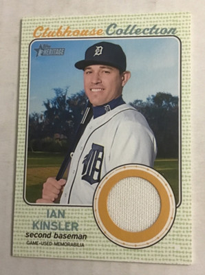 2017 Topps Heritage - Clubhouse Collection Relics Ian Kinsler #CCR-IK (MEM)