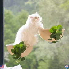 Meowoou 2PCS Cat Window Steps with Suction Cups - Sturdy Climbing Stairs & Perch