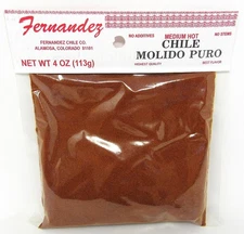 Red Chile Medium Hot Powder Spice 4oz Mexican Expires 5/27 Fernandez Colorado ud