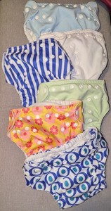 Sunbaby Cloth Diaper Cover Bundle lot of 6