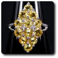Ring Citrin Silber