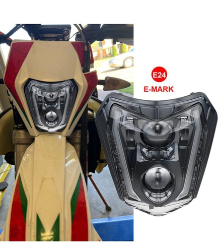 Faro LED DRL Hi/Lo para KTM 2017-2023 EXC XCW 250 350 450 500 SMC-R 690 - Imagen 1 de 20