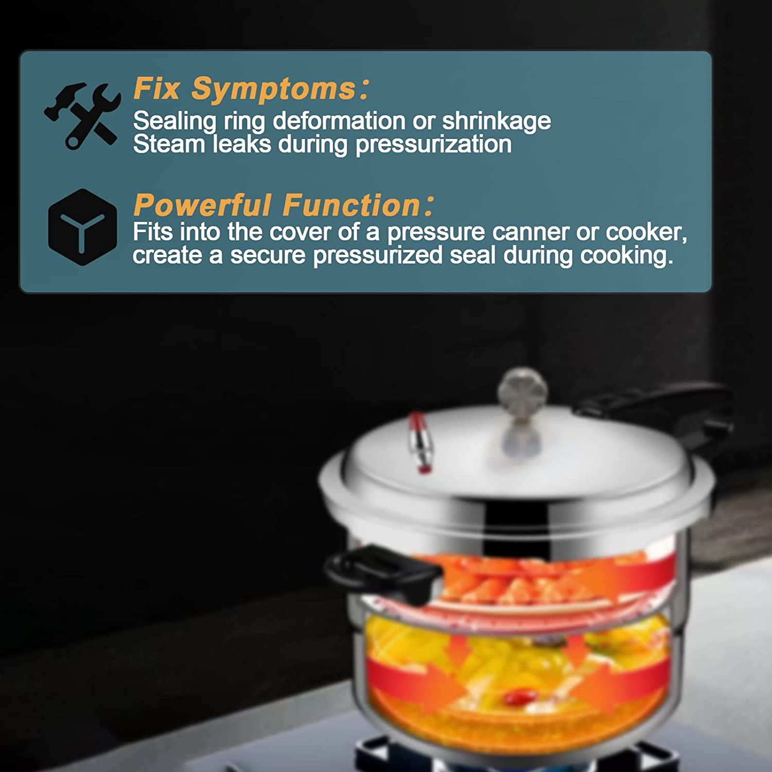 S 9882 Replacement Mirro Pressure Canner Gasket Pressure Cooker Gasket