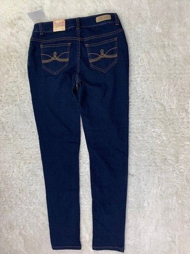 Mudd Size 14 Girls Jegging Stretch Dark Wash Low Rise New - Picture 3 of 4