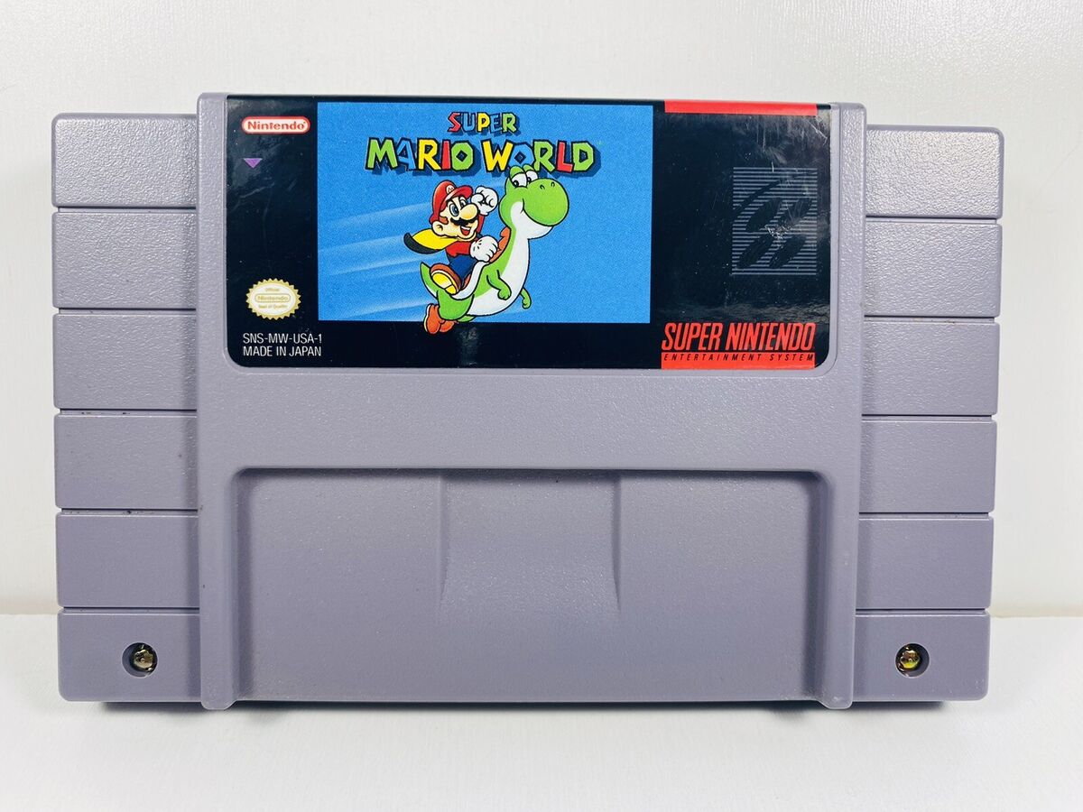 Super Mario World Snes Super Mario World — SNES Super Nintendo Authentic Original Game 71436027282  | eBay