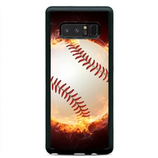 Baseball Ball On Fire Case Cover For Samsung Galaxy S23 S22 Plus Ultra S21+ S20