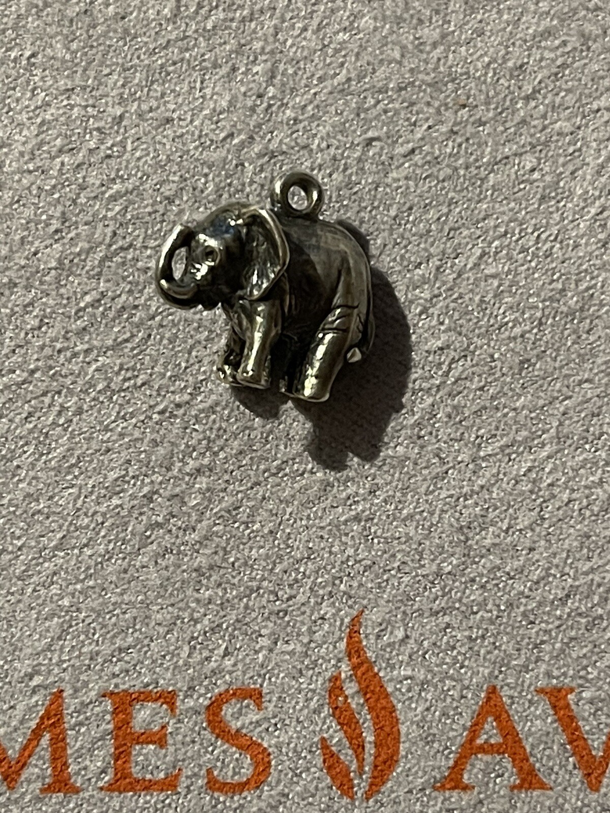 Retired rare James Avery elephant charm Gem