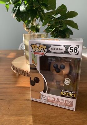 *Exclusive* Funko Pop - This Is Fine Dog - ENTERTAINMENT EARTH New 2020 NYCC | eBay