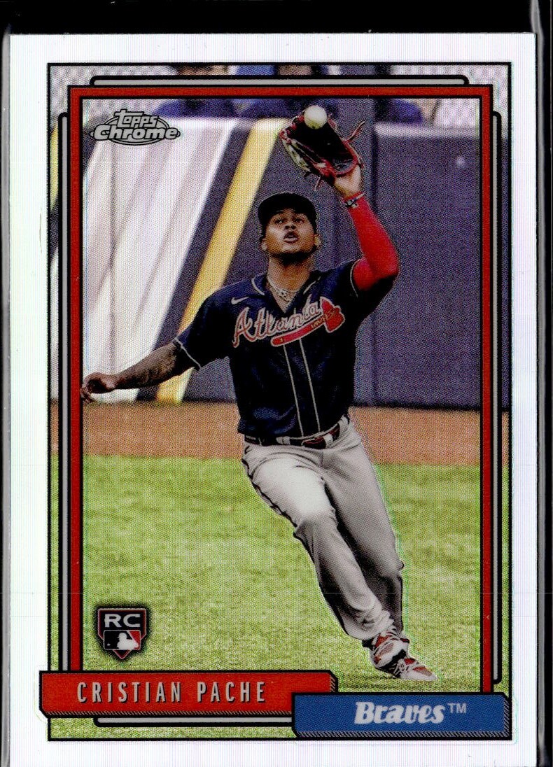 2021 Topps Update #TC92-8 Cristian Pache 1992 Topps Redux Chrome Atlanta Braves