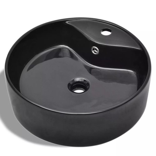 Modern Bathroom Ceramic Sink Basin Washing Bowl with Overflow Hole Round Toilet - Picture 66 of 95