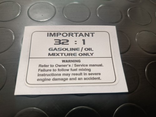 kawasaki KX 80 Mixture Fuel Warning Decal Sticker Graphic KX80 60 125 250 500 - Picture 2 of 4