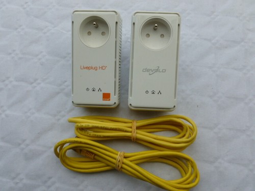 Lot De 4 Adaptateurs CPL – 2x Devolo + 2x Orange HD – 200 Mbits – Occasion