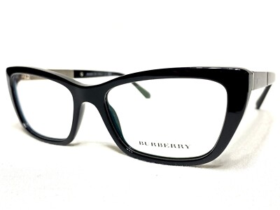 NEW Burberry B2236 3001 Womens Black Cats Eye Designer Eyeglasses