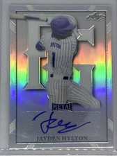 2021 LEAF PERFECT GAME METAL SILVER REFRACTOR JAYDEN HYLTON AUTO