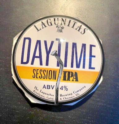 LAGUNITAS IPA Circular Fischaugenlinse / Bierpumpenplakette für Leuchtpumpe