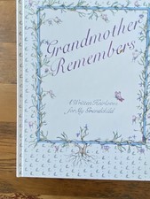 Grandmother Remembers: A Written Heirloom for My Grandchild Judith Levy Hardback