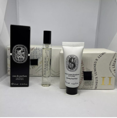 Diptyque Fleur De Peau EDP 0.34fl oz & Softening Hand Wash 0.34fl oz