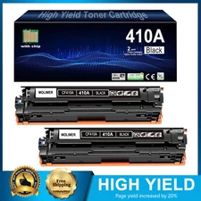 GATAPO® 2PK CF410A Black Toner with Chip for HP 410A Pro M452dw MFP M477fdw