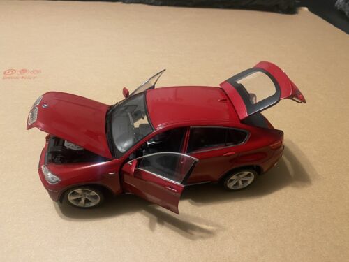 WELLY 18031 BMW X6 1/18 DRUCKGUSS MODELLAUTO ROT - Bild 4 von 4
