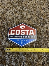 Costa Del Mar Sunglasses Logo See What  s Out There Fish Sticker/Decal Approx 4  
