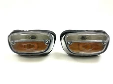Peugeot 404 Front Turn Signal Light Set Includes Rubber Boot Clear Lens NEW #255