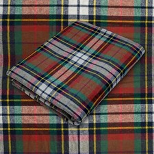 Red and Green Tartan Plaid Cotton Flannel Fabric - 60" Wide - Sold by the Yard