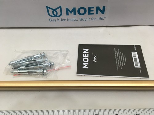 (1) NEW Moen Voss 24" Towel Bar - BRUSHED GOLD - YB5124BG - Picture 4 of 8