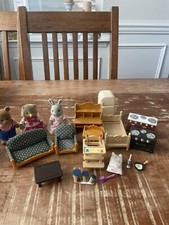 Calico Critters Sylvania Co. Epoch living room Kitchen Accessories Figures Lot