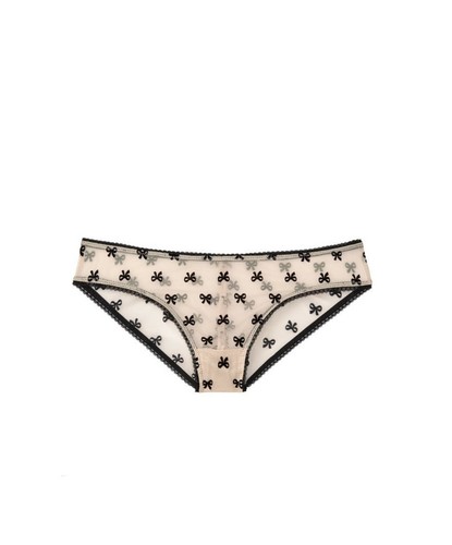 NWT*VICTORIA'S SECRET DREAM ANGELS Flocked Ribbon Mesh Cheekini Panty - Picture 2 of 5