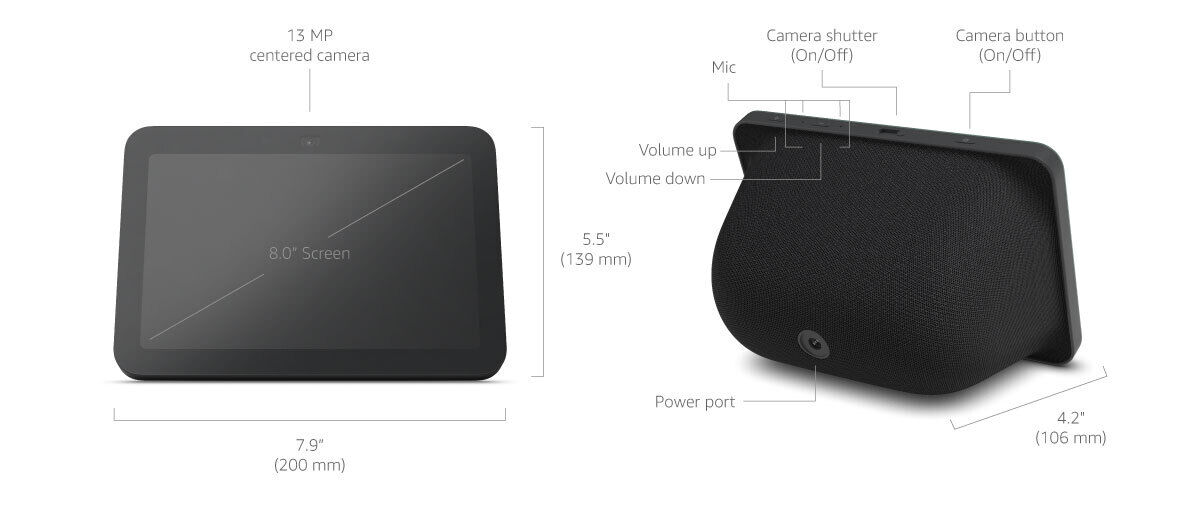 Amazon Echo Show 8 (Latest 3rd Gen 2024) Smart Display w Amazon Echo Show 8 (Latest 3rd Gen 2024) Smart Display w