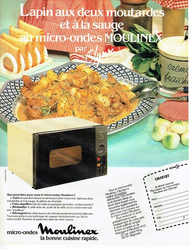Werbung Advertising 119 1983 die Mikrowelle Moulinex