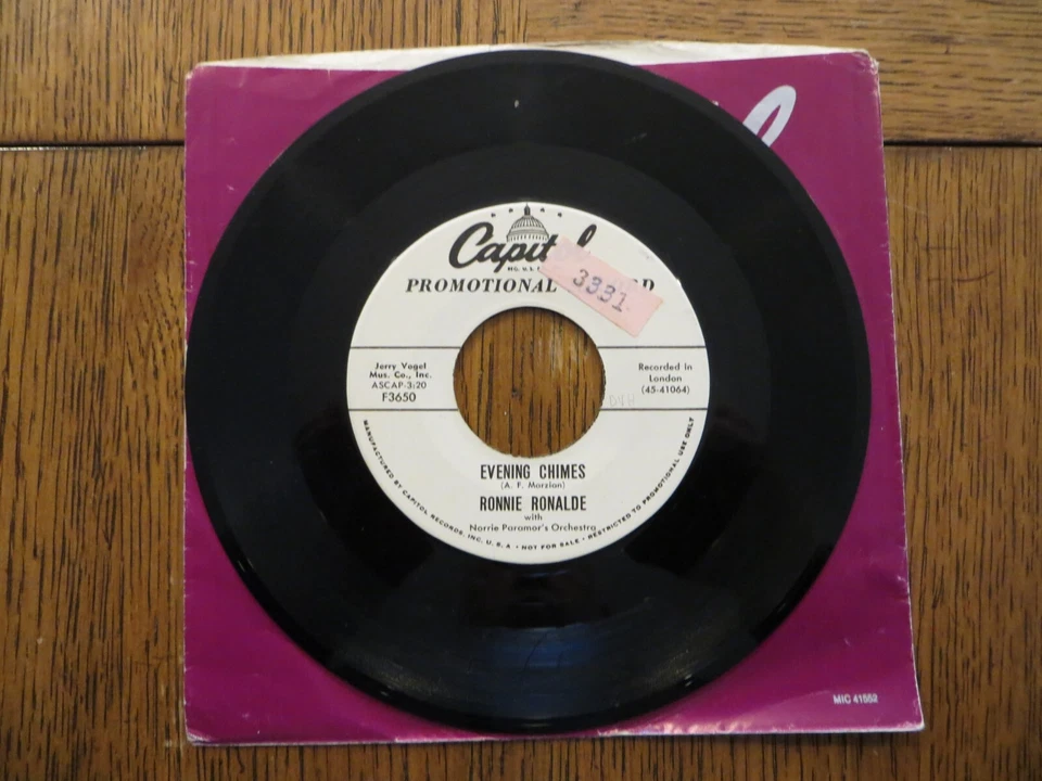 Ronnie Ronalde - The Yodellin' Rags - 1957 - Capitol Records F3650 7" Single VG - Image 4 of 4