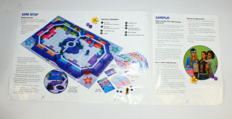 Hannah Montana Mall Madness Replacement Parts Instructions Directions - Image 2 of 2