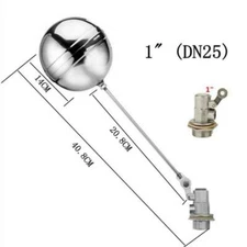 1" Float Valve Stainless Steel Automatic Water Trough Cattle Bowl