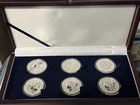 2022 MORGAN & PEACE Dollar  6 coins set 6 oz Wood Gift Box 3.5k FIJI