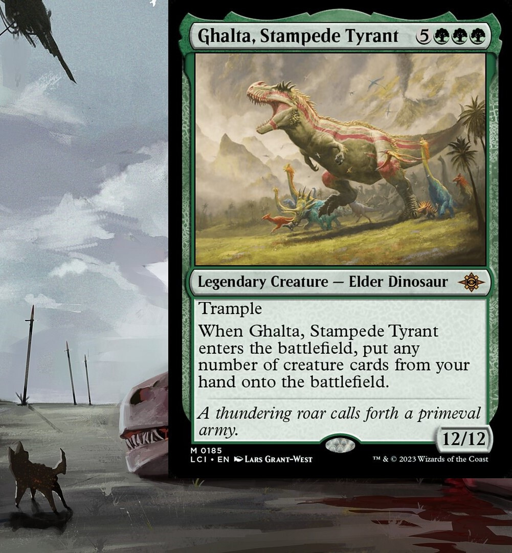 Ghalta, Stampede Tyrant Commander Deck DINOSAUR MTG Ready-to-Play Green EDH