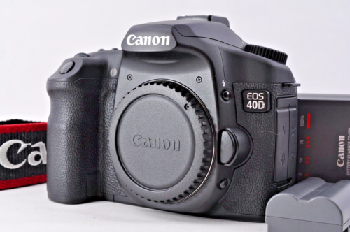 Appareil photo reflex numérique 10,1 mégapixels Canon EOS 40D top comme neuf noir avec sangle du Japon - Photo 1/23