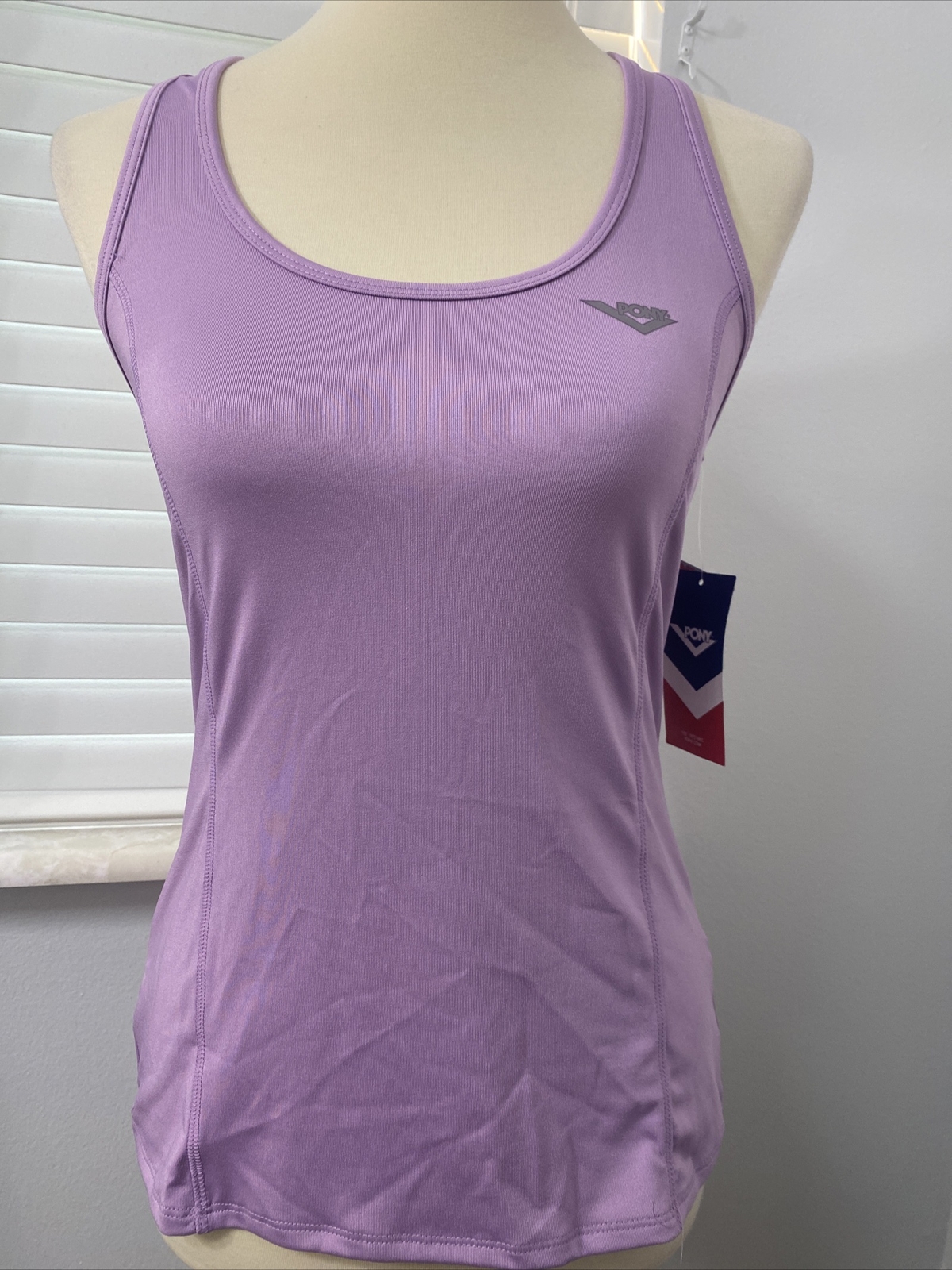 Pony Top Donna Donna Donna Tessuto Stoppino Secco Colore Viola Tg S