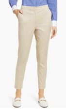 TOMMY HILFIGER ELASTIC BACK STRETCH COTTON TROUSERS IN KHAKI SIZE 4