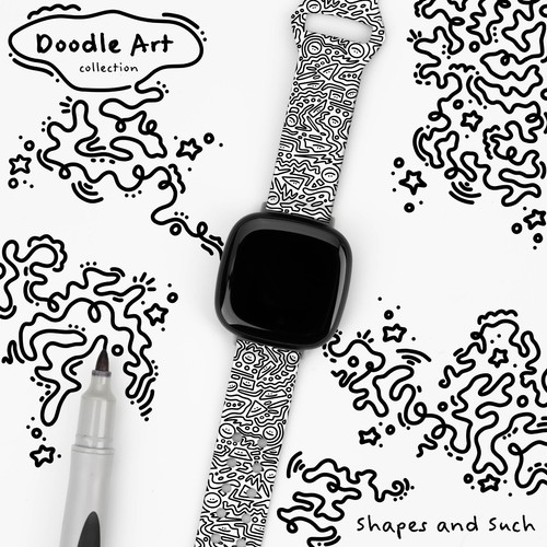 Correa de reloj Doodle HD compatible con FitBit Versa 3 y Sense - Imagen 12 de 25