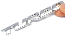 Turbo Emblem Zeichen Chrom Schriftzug 3D Logo Auto Aufkleber Tuning Sticker si