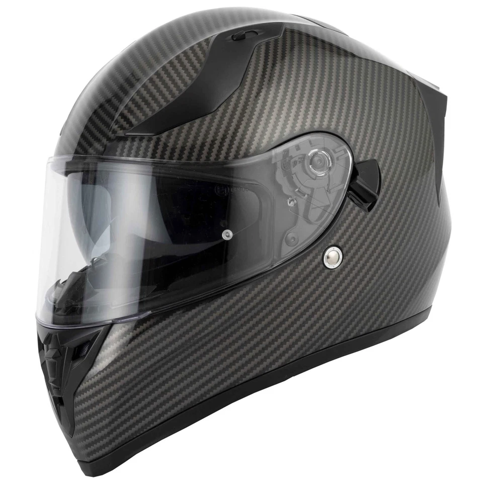 CASCO DE MOTOCICLETA VCAN H128 CARA COMPLETA VISERA DE SOL VISERA DE CARBONO VENENO Foto 2 de 4