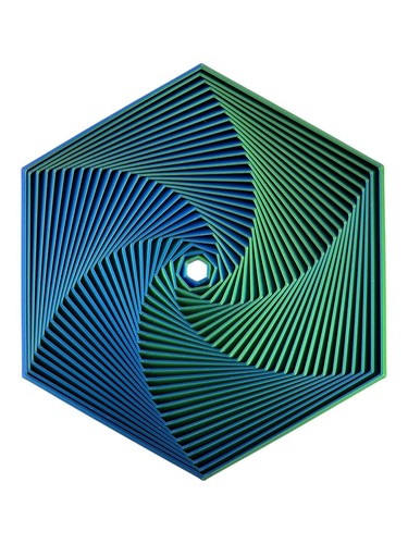 2pc Fractal Fidget Hexagon Stress Relief Focus 3D Printed Toy Sensory Toy - Picture 5 of 20
