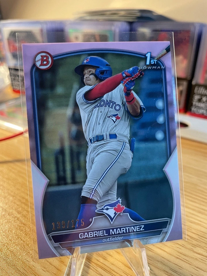 2023 Bowman Prospects #BP-45 Gabriel Martinez 1st Bowman Pink Parallel #/175 - Image 2 of 4