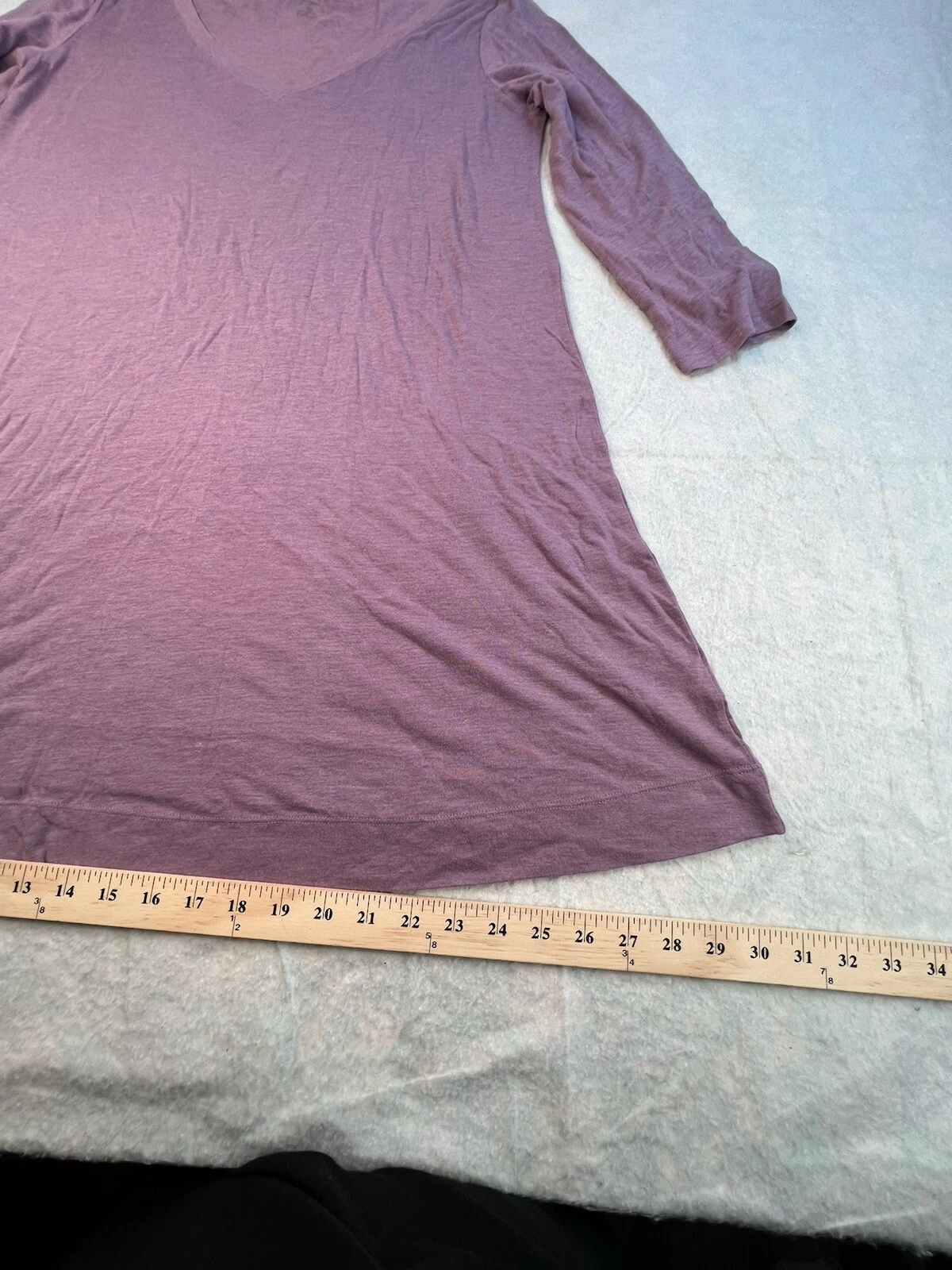 UNDERCOVER Camicia Abito Victoria Secret Midi Viola Cotone Scollo a V Taglia Large Dress