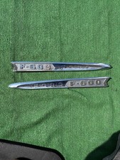 1961 1962 Ford F 600 Hood Side Emblems 61 62 F-600