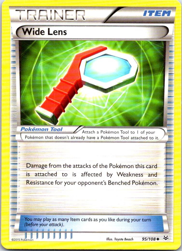 Wide Lens 95/108 Uncommon Roaring Skies Pokemon MP