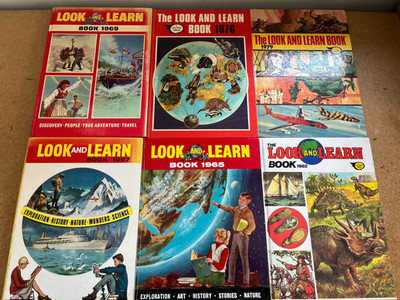 6 x LOOK AND LEARN ANNUALS - FREE UK POSTAGE!!