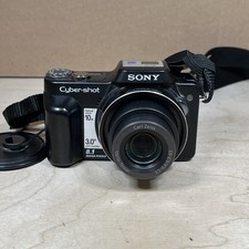 Sony CyberShot DSC-H10 8.1 MP Digital Still Camera Black Tested NO CHARGER READ