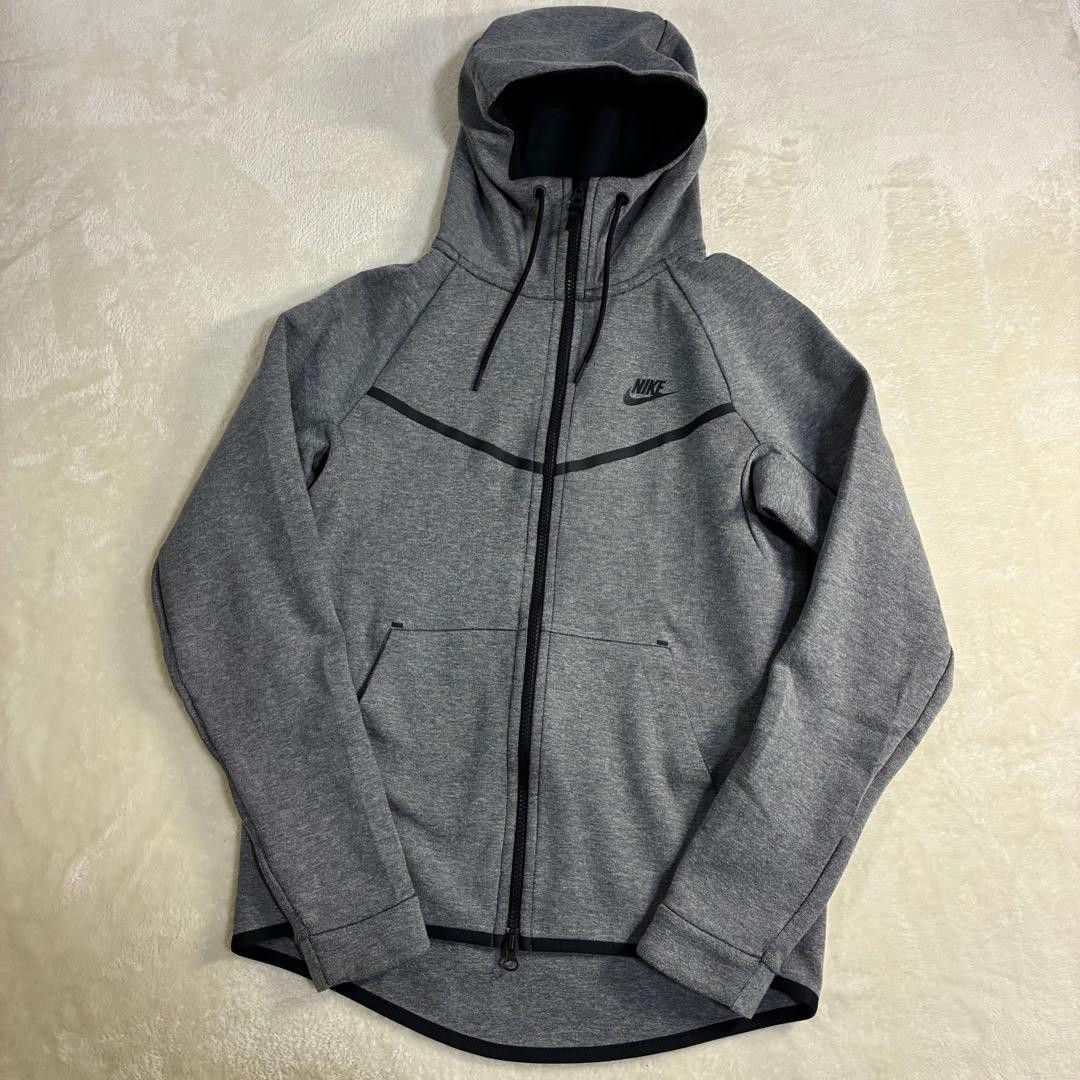 NIKE Tech Fleece Windrunner Tracksuit Set Dark Grey S Red Tag Rare 805145-091 image 3